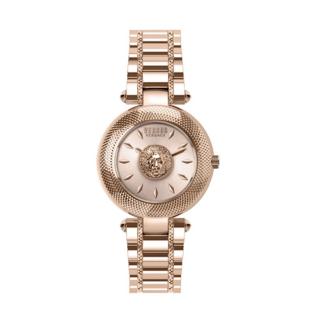 VERSACE Versus Rose Gold Brick Lane Lion Watch NEW Authentic With Case Sold Out